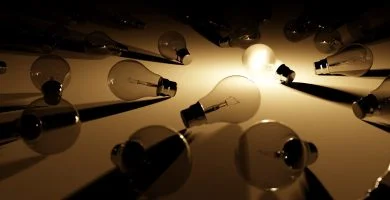 Bombillas fundidas bombilla con luz